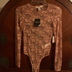 *donated* Nude/rose Forever 21 bodysuit